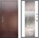 Входная металлическая Дверь Рекс (REX) 1 СБ-16 Зеркало Силк Сноу в Лобне