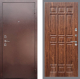 Входная металлическая Дверь Рекс (REX) 1 FL-33 орех тисненый в Лобне