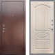 Входная металлическая Дверь Рекс (REX) 1 FL-128 Беленый дуб в Лобне