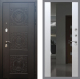 Входная металлическая Дверь Рекс (REX) 10 СБ-16 Зеркало Белый ясень в Лобне