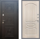 Входная металлическая Дверь Рекс (REX) 10 FL-128 Беленый дуб в Лобне