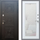 Входная металлическая Дверь Рекс (REX) 10 Зеркало Пастораль Белый ясень в Лобне