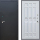Входная металлическая Дверь Рекс (REX) 1A Черный Муар FL-33 Белый ясень в Лобне