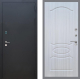 Входная металлическая Дверь Рекс (REX) 1A Черный Муар FL-128 Сандал белый в Лобне