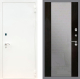 Входная металлическая Дверь Рекс (REX) 1А Белая шагрень СБ-16 Зеркало Венге в Лобне