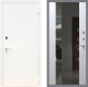 Входная металлическая Дверь Рекс (REX) 1А Белая шагрень СБ-16 с Зеркалом Лиственница беж в Лобне