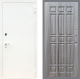 Входная металлическая Дверь Рекс (REX) 1А Белая шагрень FL-33 Сандал грей в Лобне