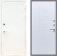 Входная металлическая Дверь Рекс (REX) 1А Белая шагрень FL-289 Белый ясень в Лобне