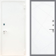 Входная металлическая Дверь Рекс (REX) 1А Белая шагрень FL-291 Силк Сноу в Лобне