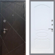 Входная металлическая Дверь Рекс (REX) 13 Венге FL-128 Белый ясень в Лобне