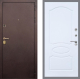 Входная металлическая Дверь Рекс (REX) Лайт 3К FL-128 Силк Сноу в Лобне