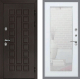 Входная металлическая Дверь Рекс (REX) Сенатор 3К Зеркало Пастораль Белый ясень в Лобне