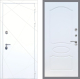 Входная металлическая Дверь Рекс (REX) 13 Силк Сноу FL-128 Белый ясень в Лобне