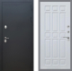 Входная металлическая Дверь Рекс (REX) 5 Черный Муар FL-33 Белый ясень в Лобне