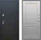 Входная металлическая Дверь Рекс (REX) 5 Черный Муар FL-117 Грей софт в Лобне