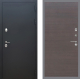 Входная металлическая Дверь Рекс (REX) 5 Черный Муар GL венге поперечный в Лобне