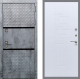 Входная металлическая Дверь Рекс (REX) 15 Бетон Темный FL-289 Белый ясень в Лобне