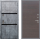 Входная металлическая Дверь Рекс (REX) 15 Бетон Темный GL венге поперечный в Лобне
