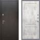Входная металлическая Дверь Рекс (REX) 5 Серебро Антик FL-117 Бетон светлый в Лобне