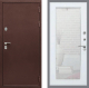 Дверь Рекс (REX) 5А Зеркало Пастораль Белый ясень в Лобне