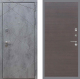 Входная металлическая Дверь Рекс (REX) 13 Бетон Темный GL венге поперечный в Лобне