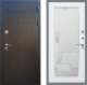 Входная металлическая Дверь Рекс (REX) Премиум-246 Зеркало Пастораль Силк Сноу в Лобне