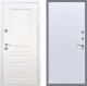 Входная металлическая Дверь Рекс (REX) Премиум-н Силк Сноу FL-289 Белый ясень в Лобне