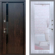 Входная металлическая Дверь Рекс (REX) 26 Зеркало Пастораль Сандал белый в Лобне