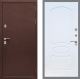 Входная металлическая Дверь Рекс (REX) 5 металл 3 мм FL-128 Белый ясень в Лобне