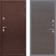 Входная металлическая Дверь Рекс (REX) 5 металл 3 мм GL венге поперечный в Лобне