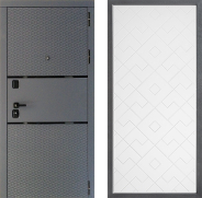 Дверь Дверной континент Диамант Дизайн ФЛ-Тиффани Белый софт 960х2050 мм