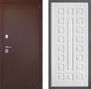 Дверь Дверной континент Рубикон Медь Дизайн ФЛ-183 Сандал белый 860х2050 мм
