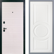 Дверь Заводские двери Сохо Неаполь Лофт белый 960х2050 мм