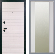 Дверь Заводские двери Сохо Зеркало Ампир Белый софт 960х2050 мм