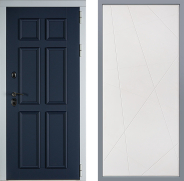Дверь Заводские двери Стокгольм Флитта Белый софт 960х2050 мм