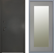 Дверь Заводские двери Эталон 3к антик серебро Зеркало Модерн Грей софт 960х2050 мм
