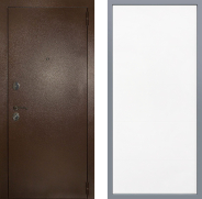 Дверь Заводские двери Эталон 3к антик медь Тривия Белый софт 960х2050 мм