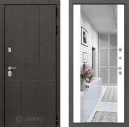 Дверь Лабиринт (LABIRINT) Urban Зеркало Максимум Белый софт 960х2050 мм