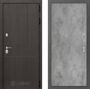 Дверь Лабиринт (LABIRINT) Urban 24 Бетон светлый 960х2050 мм