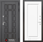 Дверь Лабиринт (LABIRINT) New York 27 Белый (RAL-9003) 860х2050 мм