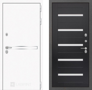 Дверь Лабиринт (LABIRINT) Лайн White 01 Венге 960х2050 мм