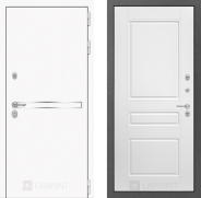 Дверь Лабиринт (LABIRINT) Лайн White 03 Белый софт 860х2050 мм