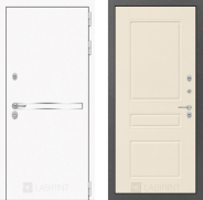 Дверь Лабиринт (LABIRINT) Лайн White 03 Крем софт 860х2050 мм