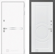 Дверь Лабиринт (LABIRINT) Лайн White 23 Белый софт 860х2050 мм