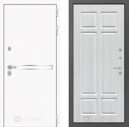 Дверь Лабиринт (LABIRINT) Лайн White 08 Кристалл вуд 860х2050 мм