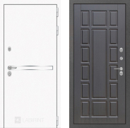 Дверь Лабиринт (LABIRINT) Лайн White 12 Венге 860х2050 мм