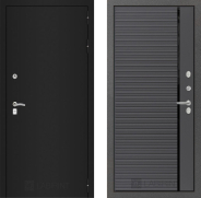 Дверь Лабиринт (LABIRINT) Classic шагрень черная 22 Графит софт