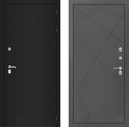 Дверь Лабиринт (LABIRINT) Classic шагрень черная 24 Графит софт