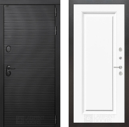 Дверь Лабиринт (LABIRINT) Вулкано 27 Белый (RAL-9003) 960х2050 мм