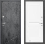 Дверь Лабиринт (LABIRINT) Лофт 11 Белый софт 960х2050 мм